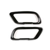 BMW X5 G05 X7 G07 2X Black Stainless Exhaust Pipe Cover Trim (2019–2021)