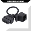 Jeep 6 Pin to 16 Pin OBD2 Diagnostic Scanner Adapter Cable (1996-2006)