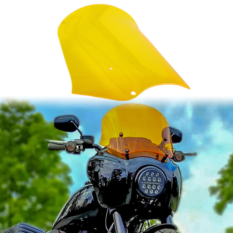 Harley Dyna Softail Street Bob Low Rider Yellow Windshield Guard (2006-2023)