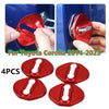 Toyota Corolla 4X Red Door Lock Cover Trim Decor (2014–2023)