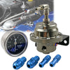 JDM Turbo EFI Engine Adjustable Fuel Pressure Regulator w/ Gauge