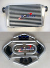 Universal Intercooler 450x300x75mm + 3" Aluminum Piping + Black Hoses