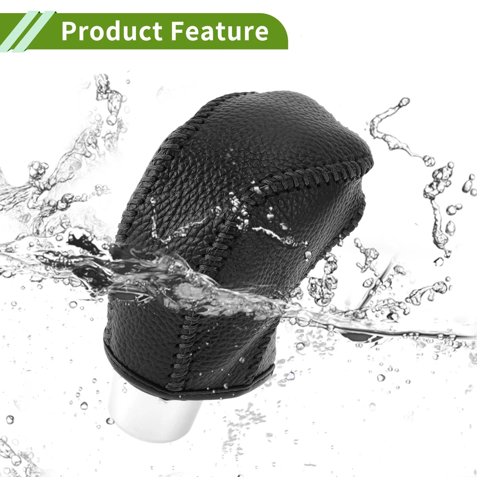 Car Gear Shift Knob Cover for Toyota Tacoma 2016-2022 - Pebbled Black