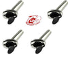 4x 316 Marine Grade Stainless Steel 30° Angled Boat Fishing Rod Holders