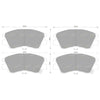Mitsubishi Pajero NE NF NG Front Disc Brake Pads Set (1987-1991)