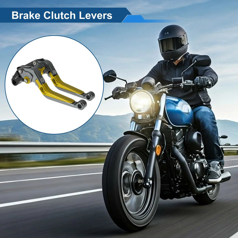 Honda X11 (1999-2002) - Titanium Gold Tone Adjustable Brake Clutch Levers