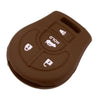 Nissan Cube Rogue Versa NV200 Silicone 4 Button Remote Key Cover Case
