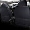Chevy Silverado GMC Sierra Black PU Leather Front Seat Covers (2007-2023)