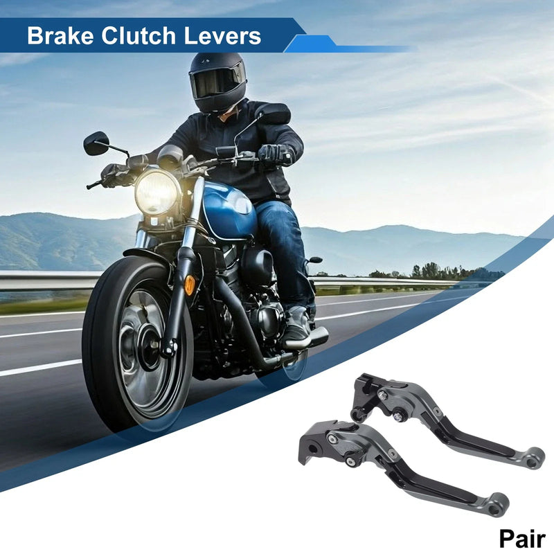 Yamaha YZF R1 Adjustable Brake Clutch Lever Titanium Head Black