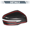 Nissan X-Trail Rogue Rearview Mirror Cover Overlay Black Carbon Fiber