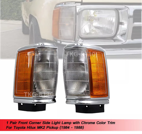Toyota Hilux Front Corner Side Light Lamp Chrome (1984-1988)