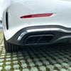 Mercedes-Benz C-Class Black Exhaust Tip Trim Covers (2022–2025)