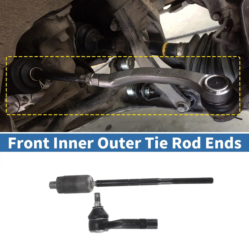 Ford Explorer 4pcs Front Inner Outer Tie Rod Ends (2002-2003)