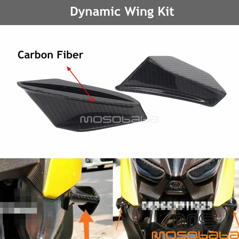 Kawasaki Honda Motorcycle Scooter Dynamic Winglet Fairing Fixed Wings Kit