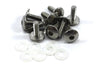 Honda CBR 10 x Tornillos M5 x 16mm Pan Seta Botón Cabeza Acero