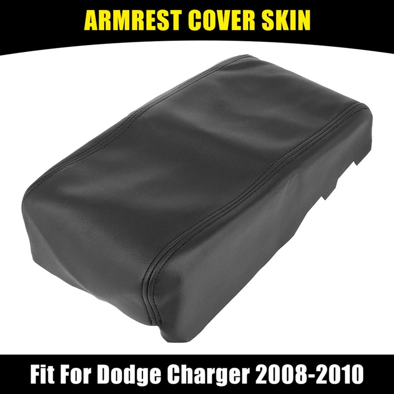 Dodge Charger (2008 - 2010) Black Center Console Lid Armrest Cover