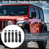 Jeep Wrangler JL (2018-2022) Black Door Handle Cover Trim