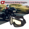 1 Pc Motorcycle Riding Goggles Yellow Lens Black Frame PC Cycling Sunglasses
