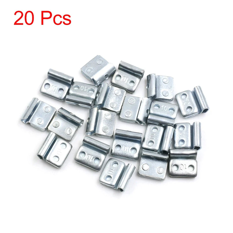 Motorcycle Car 10g Clip-on Metal Tyre Wheel Balance Weights / 19 x 19mm / 20pcs