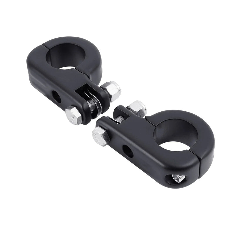 Harley Dyna Sportster Matte Black 32mm Highway Engine Guard Footpegs