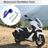 Universal Motorcycle Handlebar Hook Load-Bearing Capacity Blue