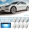 Tesla Model 3 / Y / S / X 8 Pcs Blue LED Footwell Lights (2017-2023)