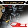 Jeep Wrangler JL JLU (2018-2024) - Red Trim 4WD Gear Shift Panel Cover