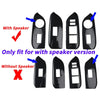 Toyota Prado Fj150 4x Carbon Fiber Window Switch Panel Cover (2010–2021)
