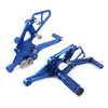 YAMAHA FZ-07 MT-07 (2013-2017) Blue Footrests Pegs Rearset Adjust