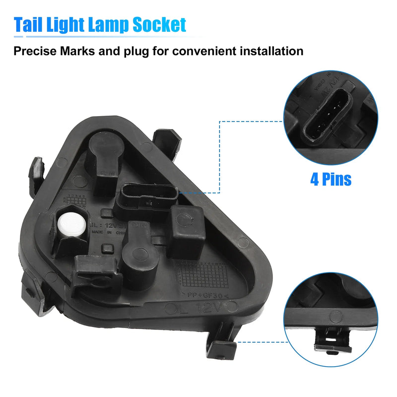 BMW 1 Set Rear Left Tail Light Lamp Rear Panel Bulb Socket Plug