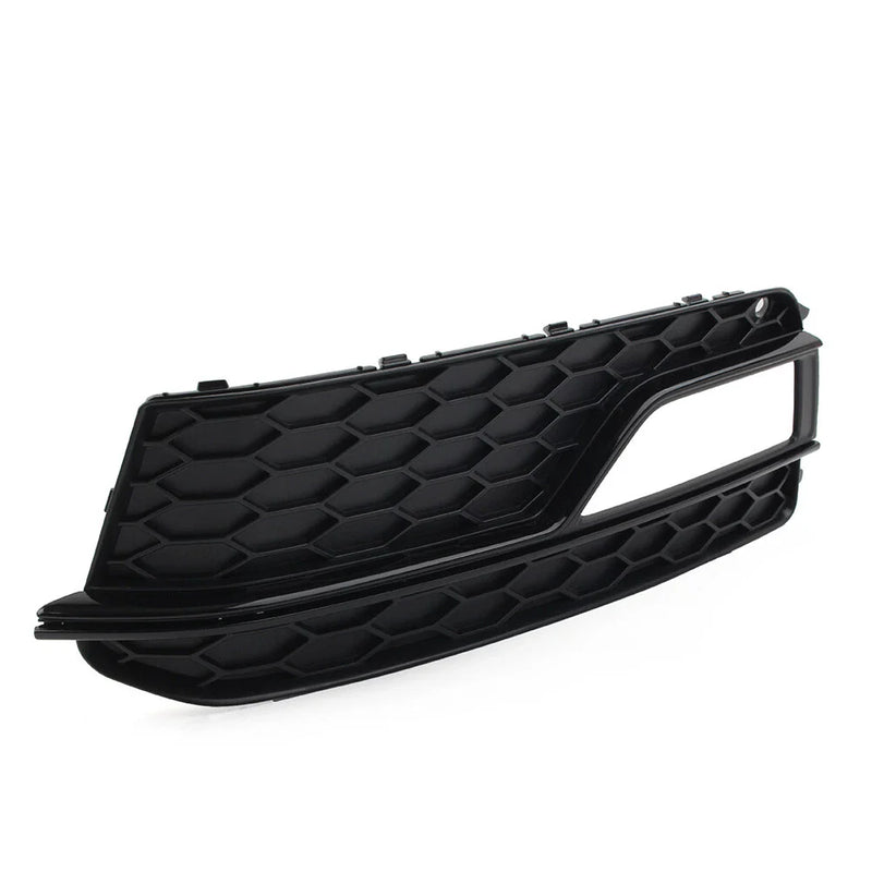 Audi A5 S5 Black Honeycomb Fog Light Grille Cover (2013-2017)
