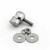 Universal Motorcycle 4pcs Chrome Skull License Plate Frame Screws