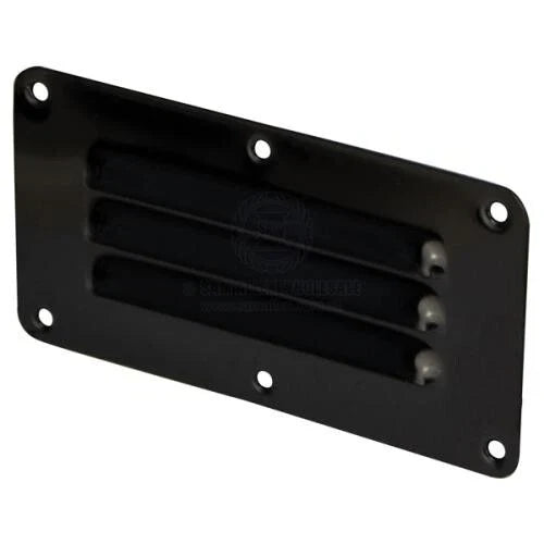 Stainless Steel Black PVD Surface Mount Louvre Vent 127mm x 65mm