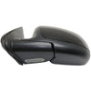 Side View Mirrors Power Heated Smooth Black with Puddle