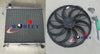 Ford Explorer MK3 U152 2002-2005 3ROW Aluminum Radiator & Fan