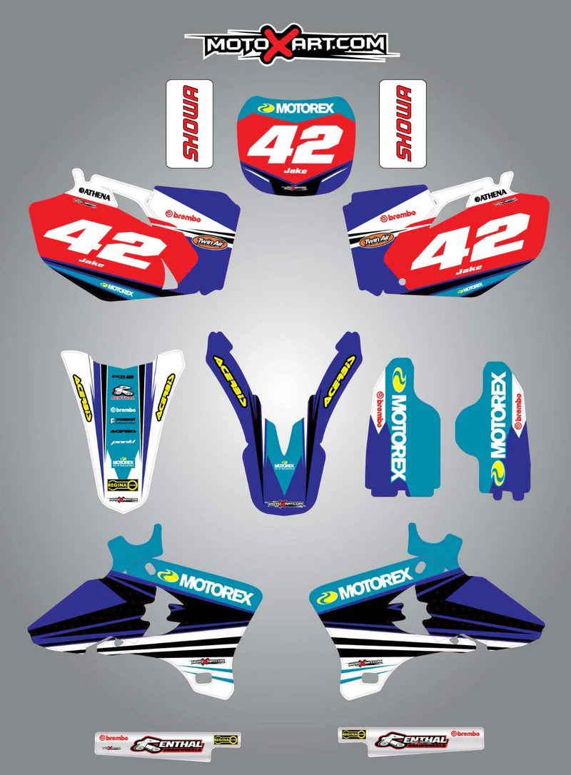 Yamaha 2003-2005 YZF 250 Full Graphics Kit (Stickers/Decals)