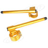 Motorcycle - Universal Gold 33mm Clip On Handlebar Fork Tubes