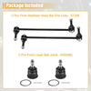 Dodge Grand Caravan 4 x Front Sway Bar Links & Lower Ball Joints