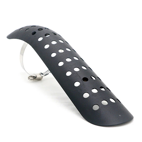 Universal Motorcycle Black Exhaust Muffler Pipe Heat Shield Cover