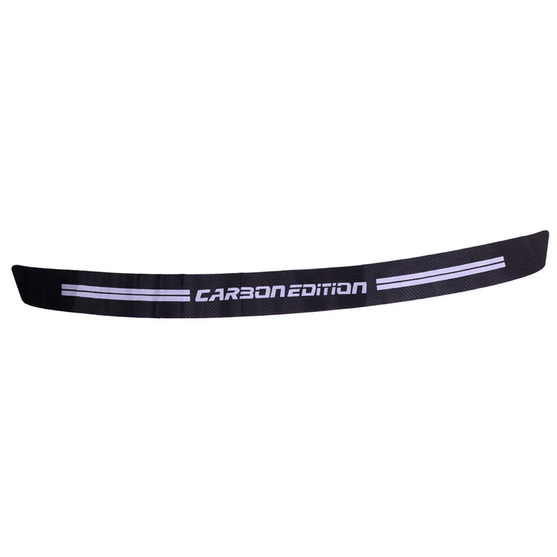 Car Carbon Fiber Trunk Guard Plate Sticker Moulding Trim