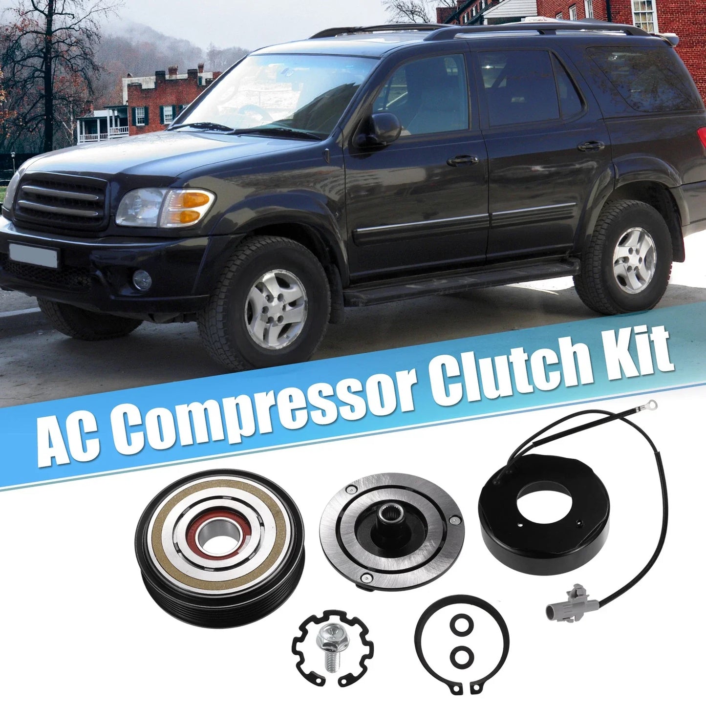 AC Compressor Clutch Kit for Toyota Sequoia 2001-2007 8 Cyl 4.7L