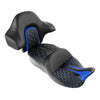 Harley Road Glide Black Blue Gel Seat Backrest (2014-2023)