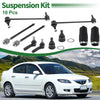 Mazda 10 x Front Suspension Kit Tie Rod Ends Sway Bar Links