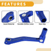 Apollo BBR Blue Folding Motorcycle Gear Shifter Lever