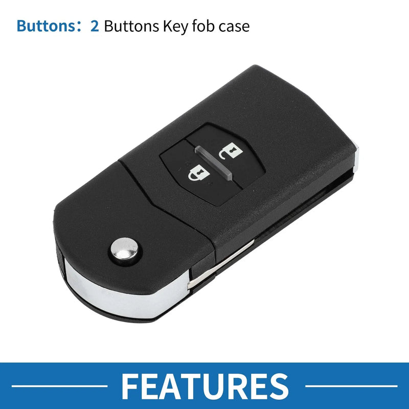 Mazda CX-7, CX-9 Keyless Entry Remote Key Shell Case (2006-2012)