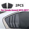 Honda Accord 2 x CF Side Window Louver Shutter Cover Trim (2014–2017)
