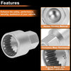 VW Touareg Wheel Lock Lug Nut Key Socket Removal Tool