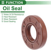 Oil Seal Rotary Shaft Seal FKM Rubber 19x40x7mm 5 pcs