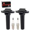 Yamaha 4-Stroke Outboard 115-250 HP 2 Pack Ignition Coil & Spark Plug