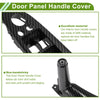 BMW X5 E70 (2007 - 2013) Carbon Fiber Black Door Panel Handle Trim Cover